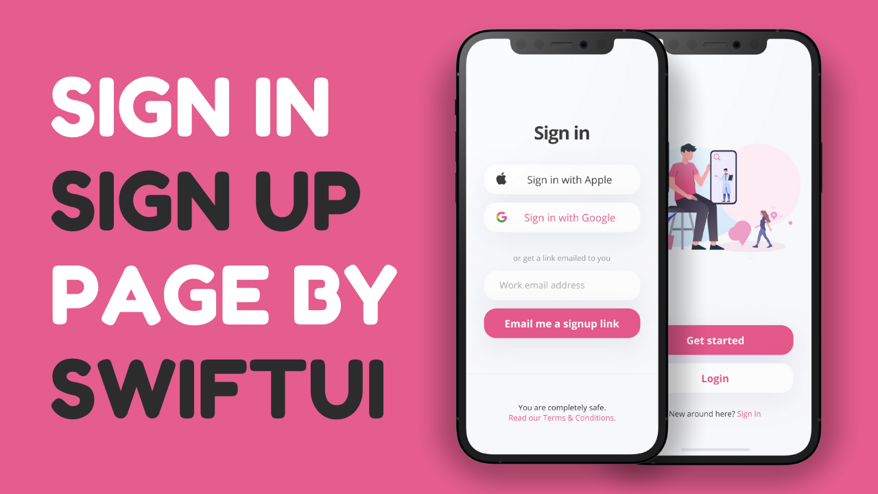 SwiftUI Login Screen - Create Welcome, Sign In & Sign Up Page