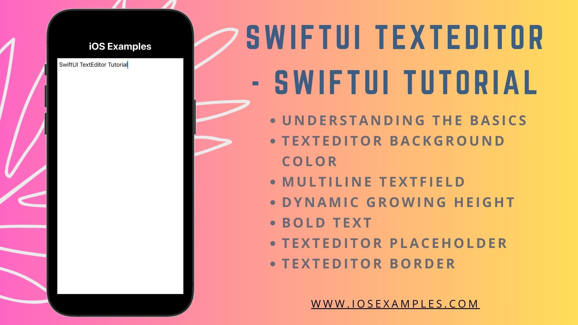 SwiftUI TextEditor -Swiftui tutorial